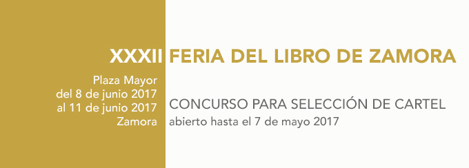 concurso cartel XXXII Feria del Libro Zamora 2017 Libreria Semuret
