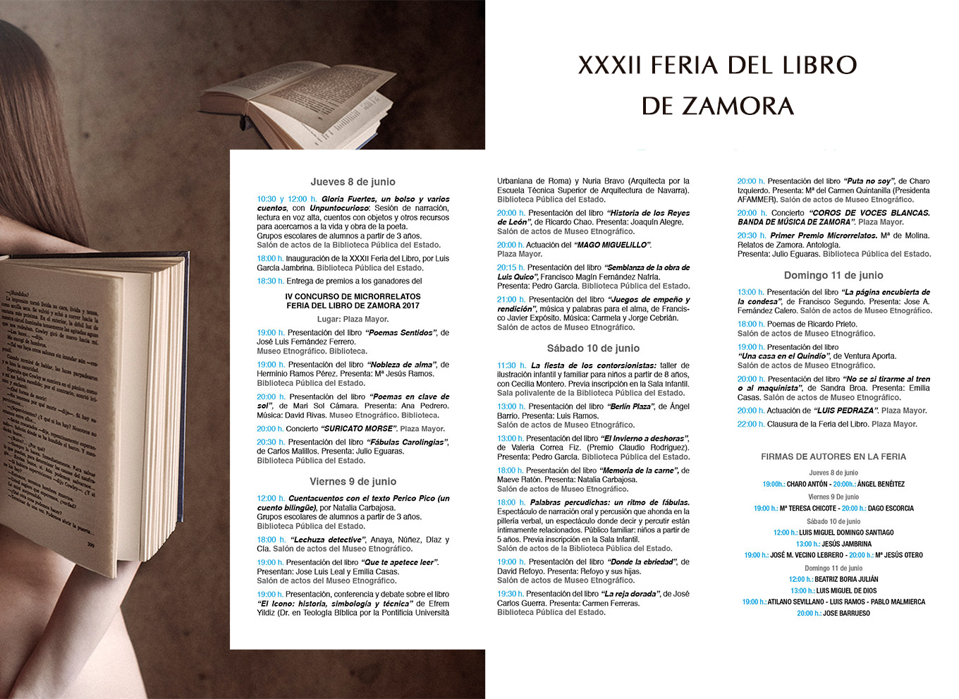 Libreria Semuret Feria del libro 2017 Zamora programa