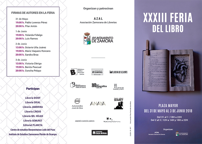 XXXIII Feria del libro 2018 Zamora Librería Semuret